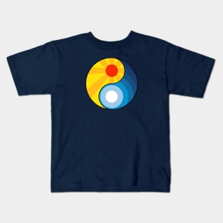 Yin Yang Sun Moon Kids T-Shirt